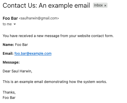 Example Email