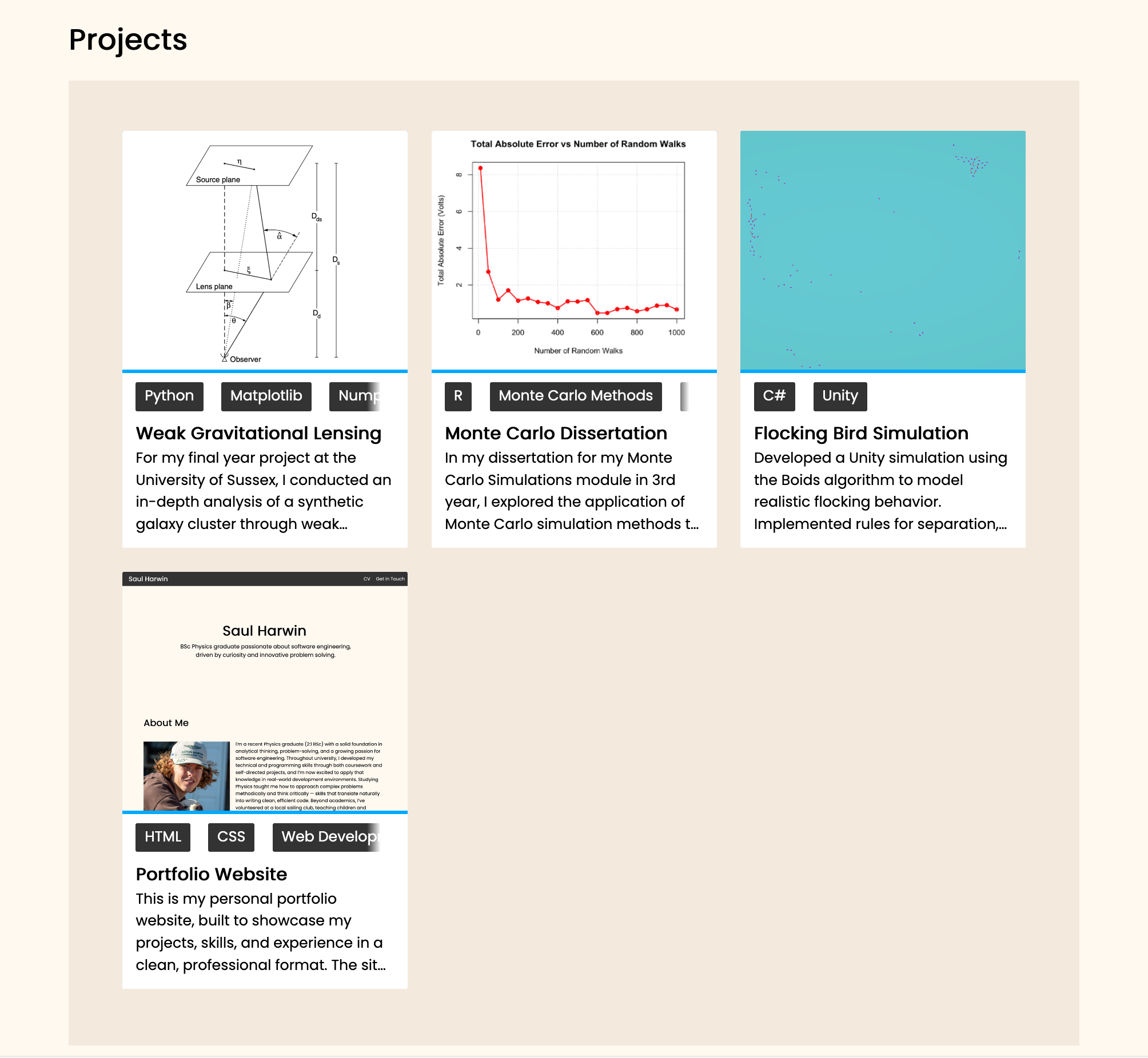 Contacts page of website